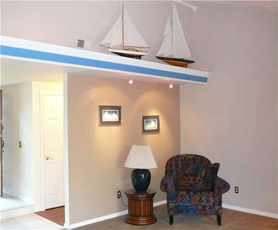 Dramatic high ceiling with attractive lighting in 