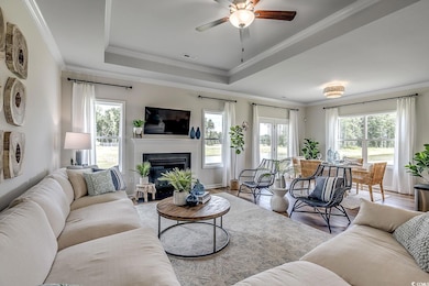 Living area featuring plenty of natural light, a t
