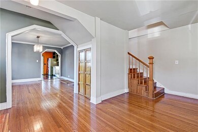 The great room to the dining room