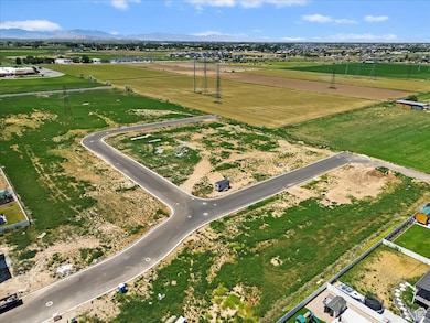 Aerial view of a mountainous background