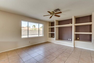 living room with built ins