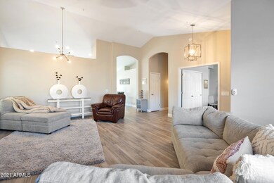 Living area to Kitchen