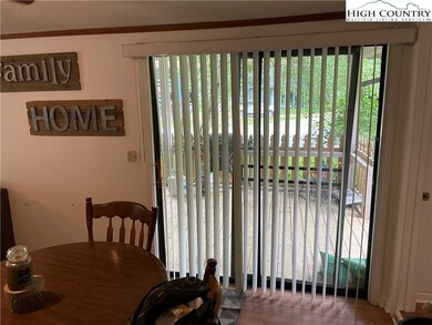 Patio doors to the large covered deck.