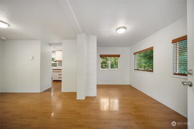 Living and dining room.