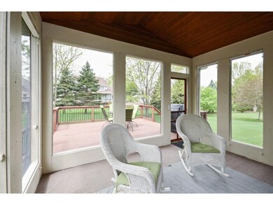 Airy screened porch and walk-out to nice deck and 
