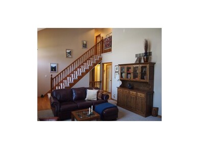 Open staircase to second floor.