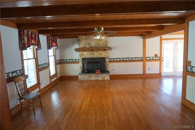 Family Room w/ Stone Firplace
