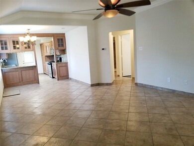 Very open, light and bright family room and dining area. Tile floors. Freshly painted.