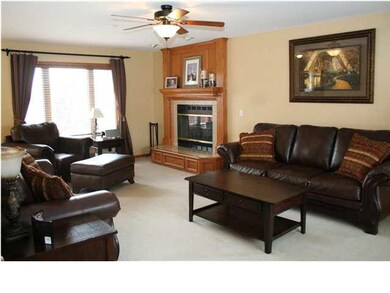 Living Room with newer wood blinds, updated ceilin