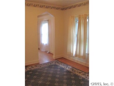 Dining Room. The dining room has two windows. It c