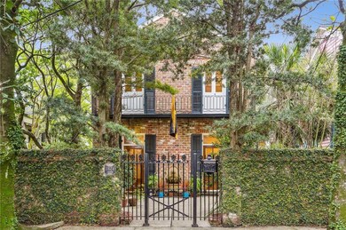 Brick fence and gate