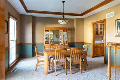 Large formal dining room and you can see the butle