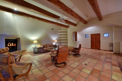 Living room with vegas & fireplace.