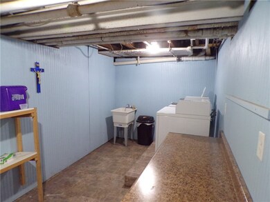 laundry facility in basement