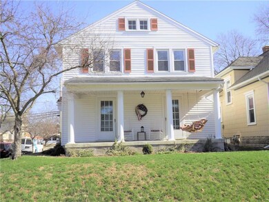 Side of house with porch