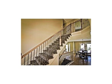 Simulated Photo of Staircase with Decorative Carpe
