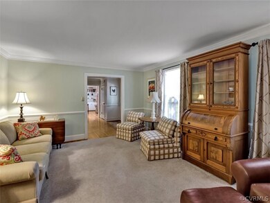 View from living room to entrance hall and beyond.