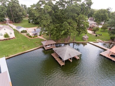 An aerial view of the property.