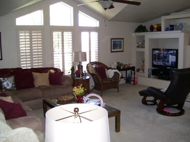 Living Room With Vaulted Ceilings