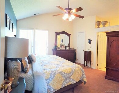 All carpet was just replaced.  Spacious master bed