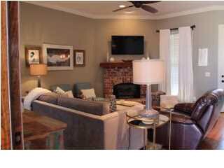 view from front door to living area