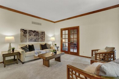 Family Room Leading Into Private Office