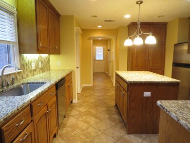 Kitchen with island