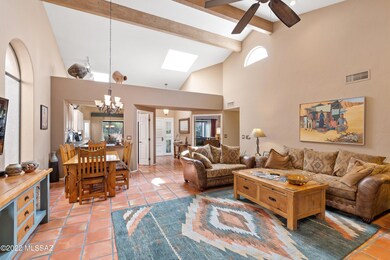 Great Room w/Beamed Ceilings