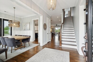 Inviting entry with hardwoods