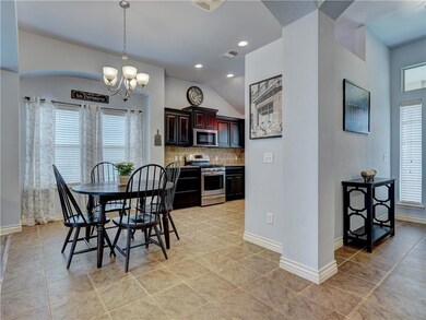Large dining and kitchen area