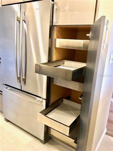 pull out drawers from the pantry.  Next to the Jen