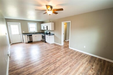 Open floor plan! The kitchen opens to the main liv