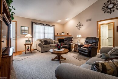 View of the living room from the dining room