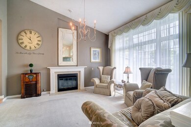 Front room with vaulted ceiling