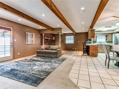 Open floor plan with two living areas!