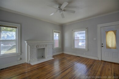 Gorgeous floors and a fresh coat of paint.