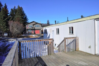 Deck at back door