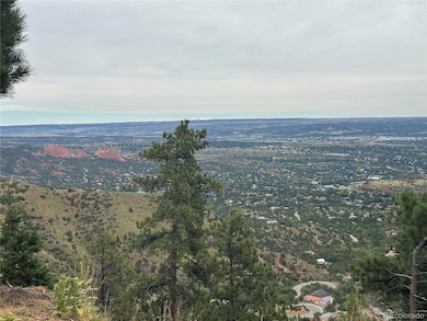 View of Garden of the Gods and Downtown Colorado Springs from build site