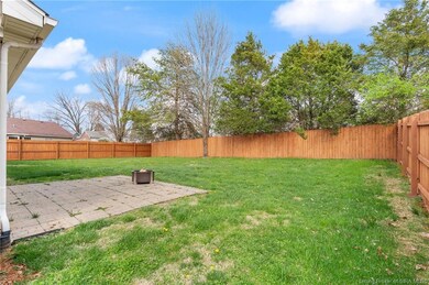 Fenced in backyard