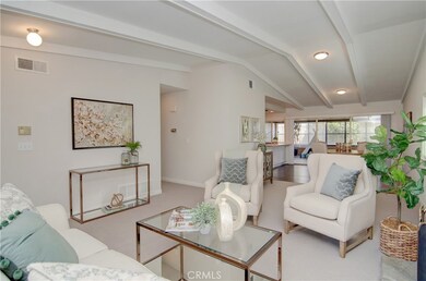 Vaulted ceilings add volumes of space to living areas.