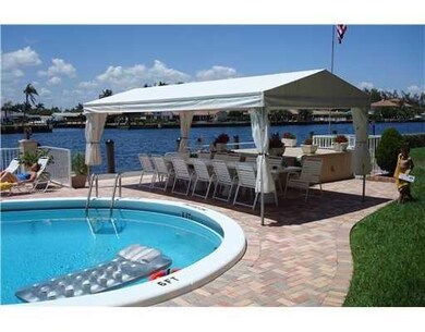 Covered area by the pool