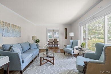 Living room 17 x 12 has an oversized window and fl