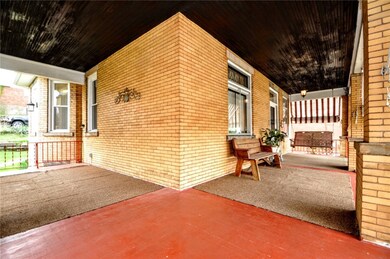Porch and front door