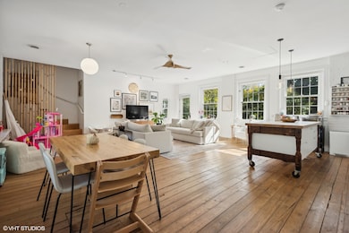 Coach house living room/dining