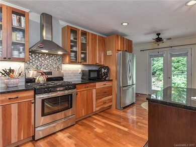 Kitchen with gas stove