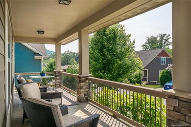 Relax under the covered front porch