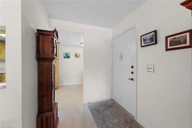 Entryway with baseboards