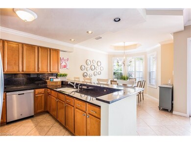 Open concept with large eat-in kitchen and formal 