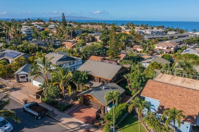 Aerial view of the front of property
