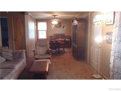 Living Room. Living room flows into dining room